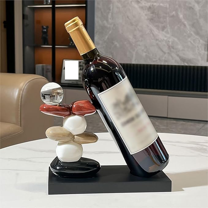 Soporte para Botellas de Cerámica con Base de Madera miniatura 3