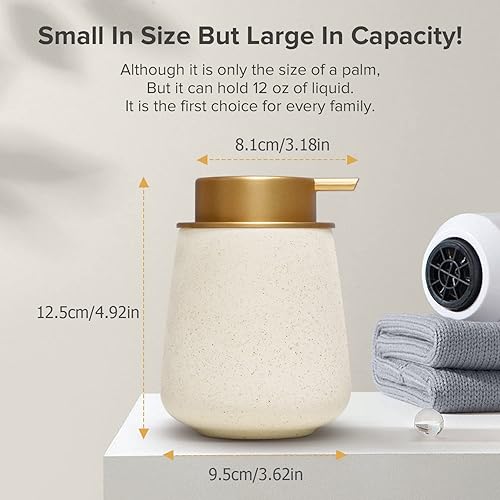 Miniatura 3 de Dispensador de jabón de vidrio con bomba, dispensador de jabón de manos recargable para encimera de cocina, botella dispensadora de jabón para