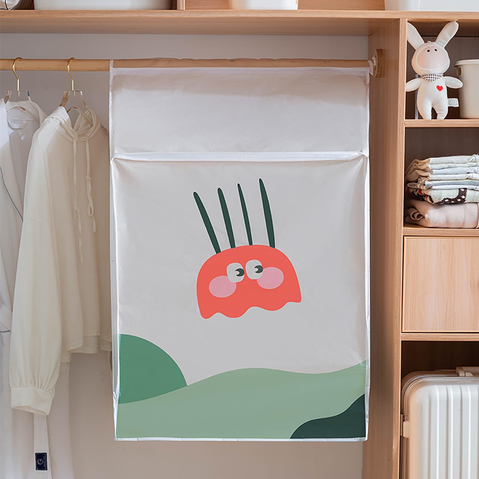 Bolsas para ropa, Paquete de 2 bolsas colgantes for guardar ropa en el armario, funda for con doble cremallera