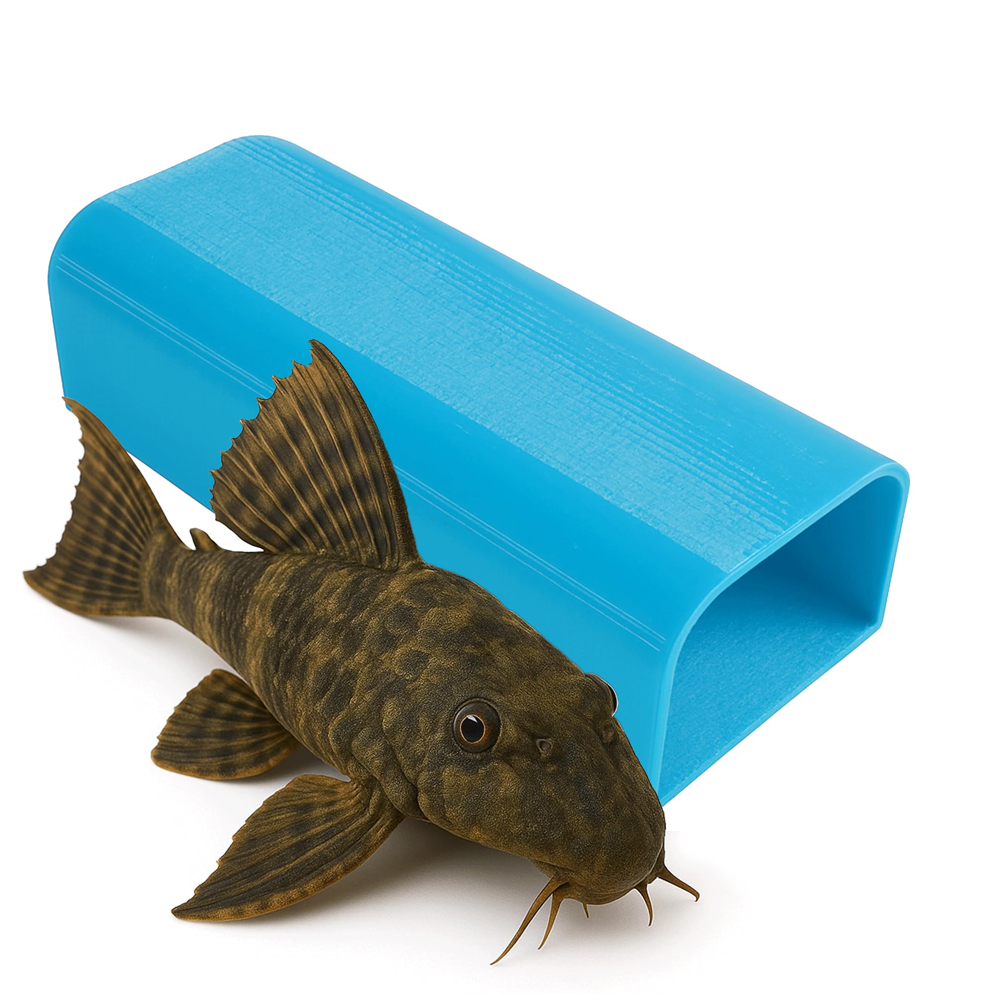 Forest Aquatics Blue Pleco Cave – Breeding Shelter For Plecos, Shrimp & Crayfish – 3 X 4.5 X 11Cm (Blue)
