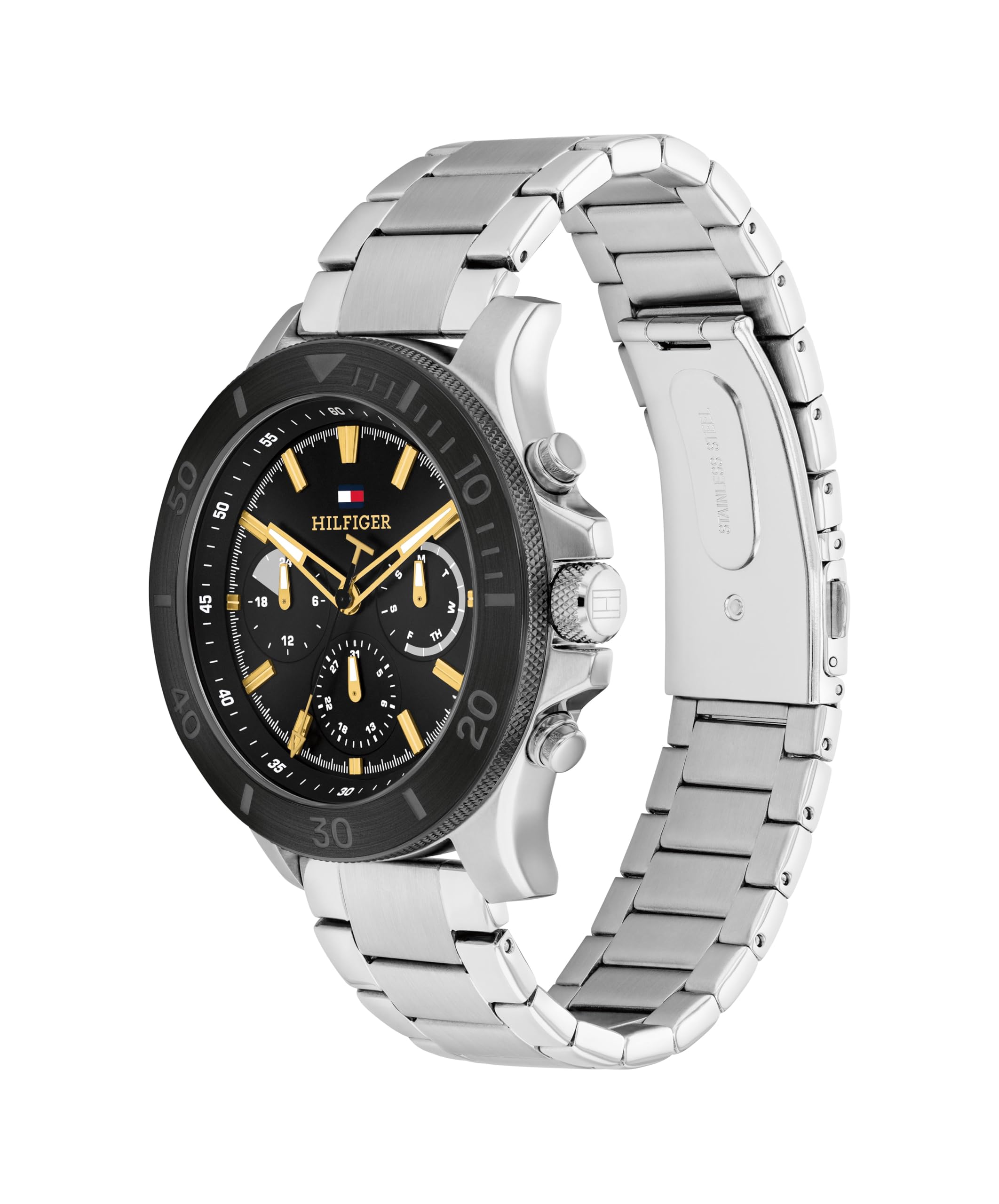 Tommy Hilfiger Mens Multifuction Stainless Steel Bracelet Watch (B0D5YQ1FJ3) Amazon Price History, Amazon Price Tracker