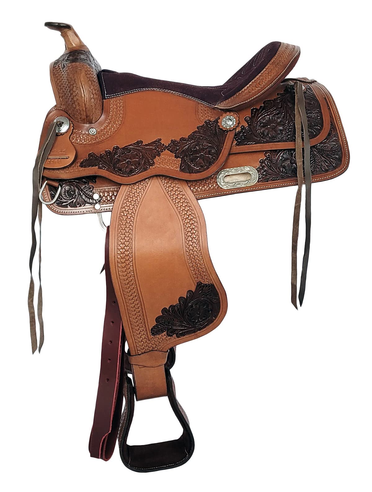 A&M Reitsport Westernsattel Dallas aus Büffelleder Neu, Größe:17 Zoll