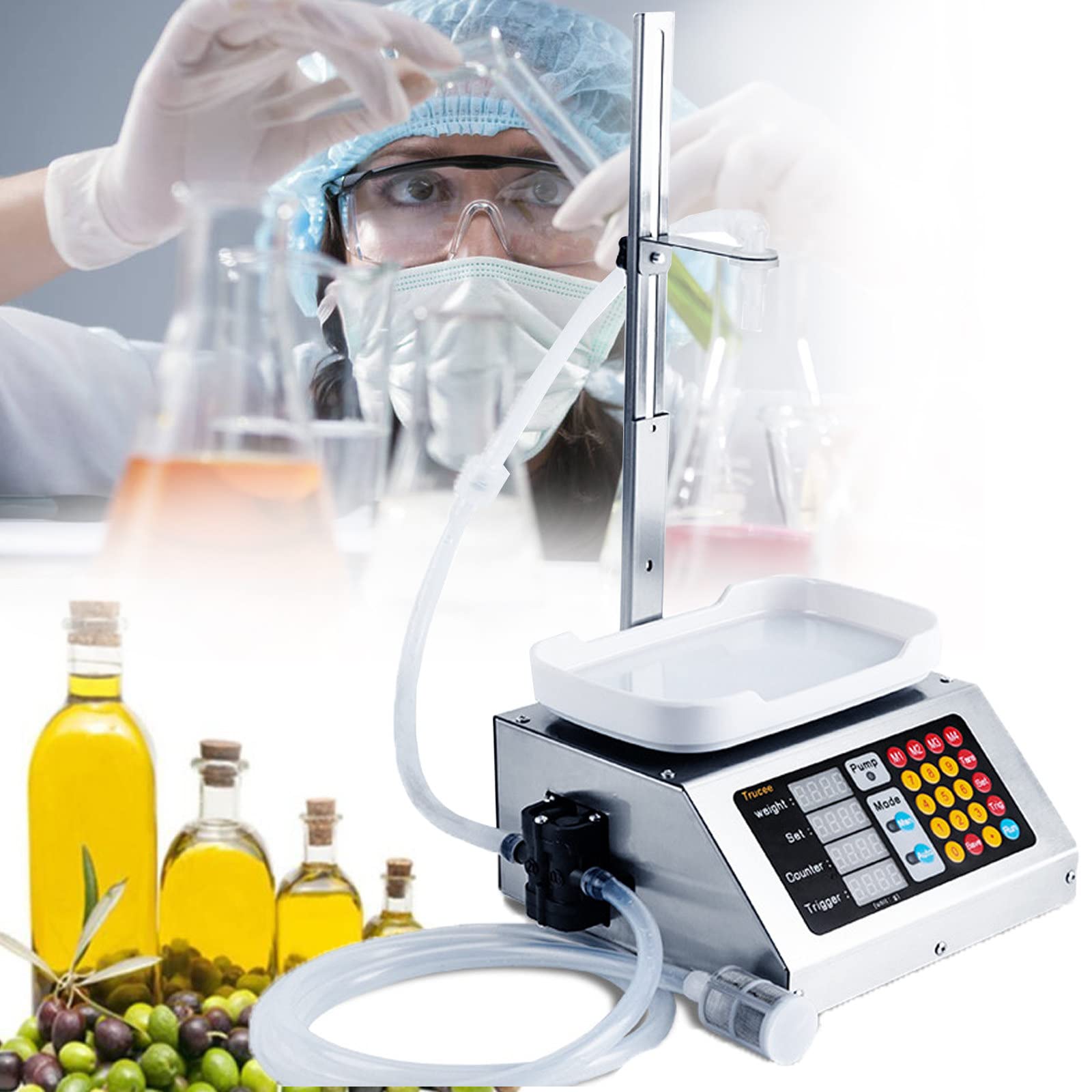 Riempitivo,capacità 5-1000 Ml,Altezza 0-32 Cm Regolabile,Bottiglia di Vino,Liquido Orale,Bottiglia di Soluzione,Aceto di Salsa di Soia,Bottiglia di Pozione,Lozione di Bellezza