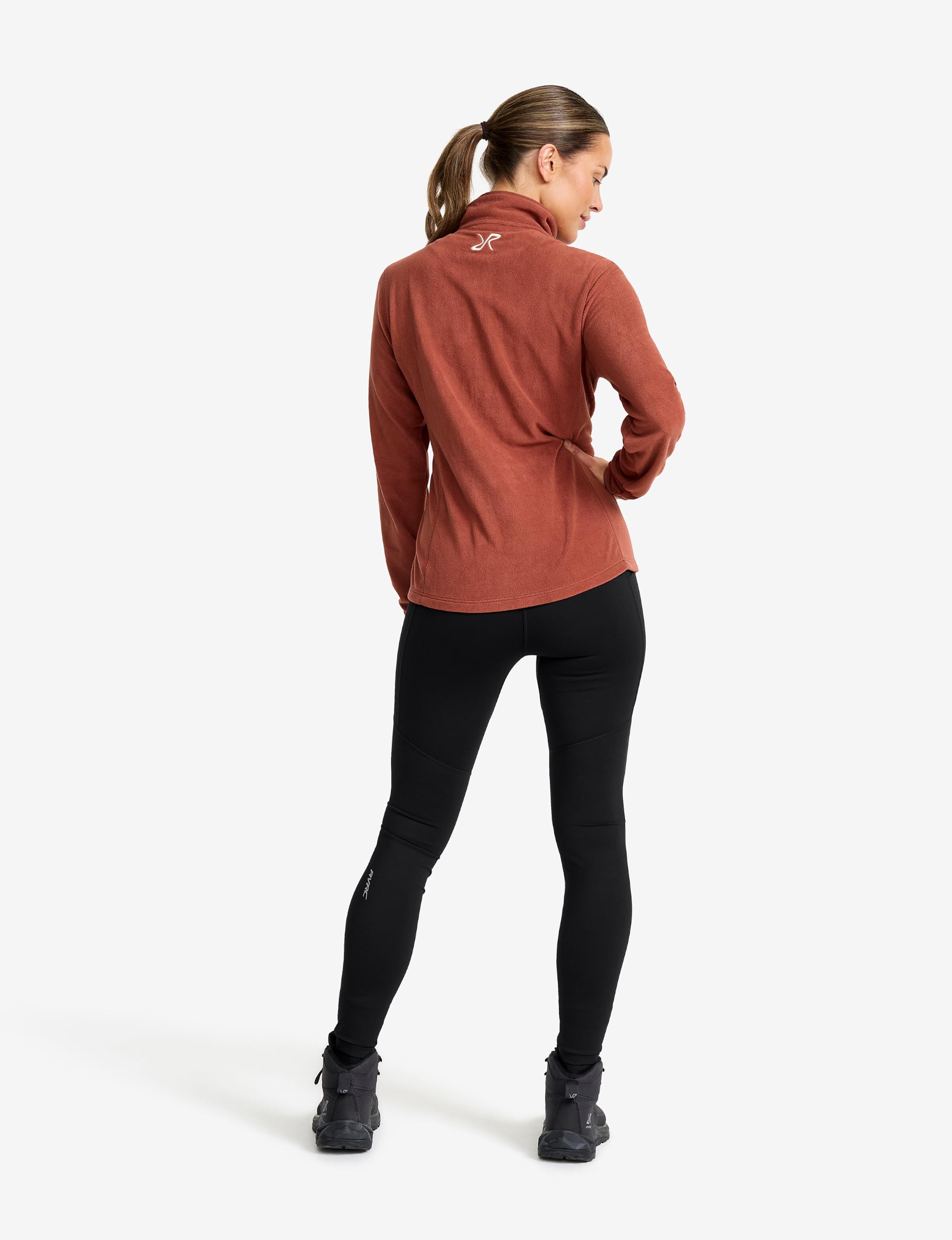 RevolutionRace Hiker Half-Zip Fleece damski, lekki i elastyczny polar z zamkiem błyskawicznym