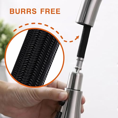 Miniatura 4 de Grifo de cocina de níquel cepillado, Grifo de fregadero de cocina, Grifo de fregadero, Grifo de cocina extraíble, Grifo de cocina de bar, Grifo de