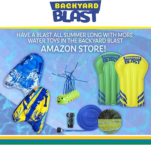 Miniatura 6 de Tobogán acuático gigante para adultos y niños  Deslizamiento grande resistente para niños, patio trasero, tobogán acuático al aire libre, incluye
