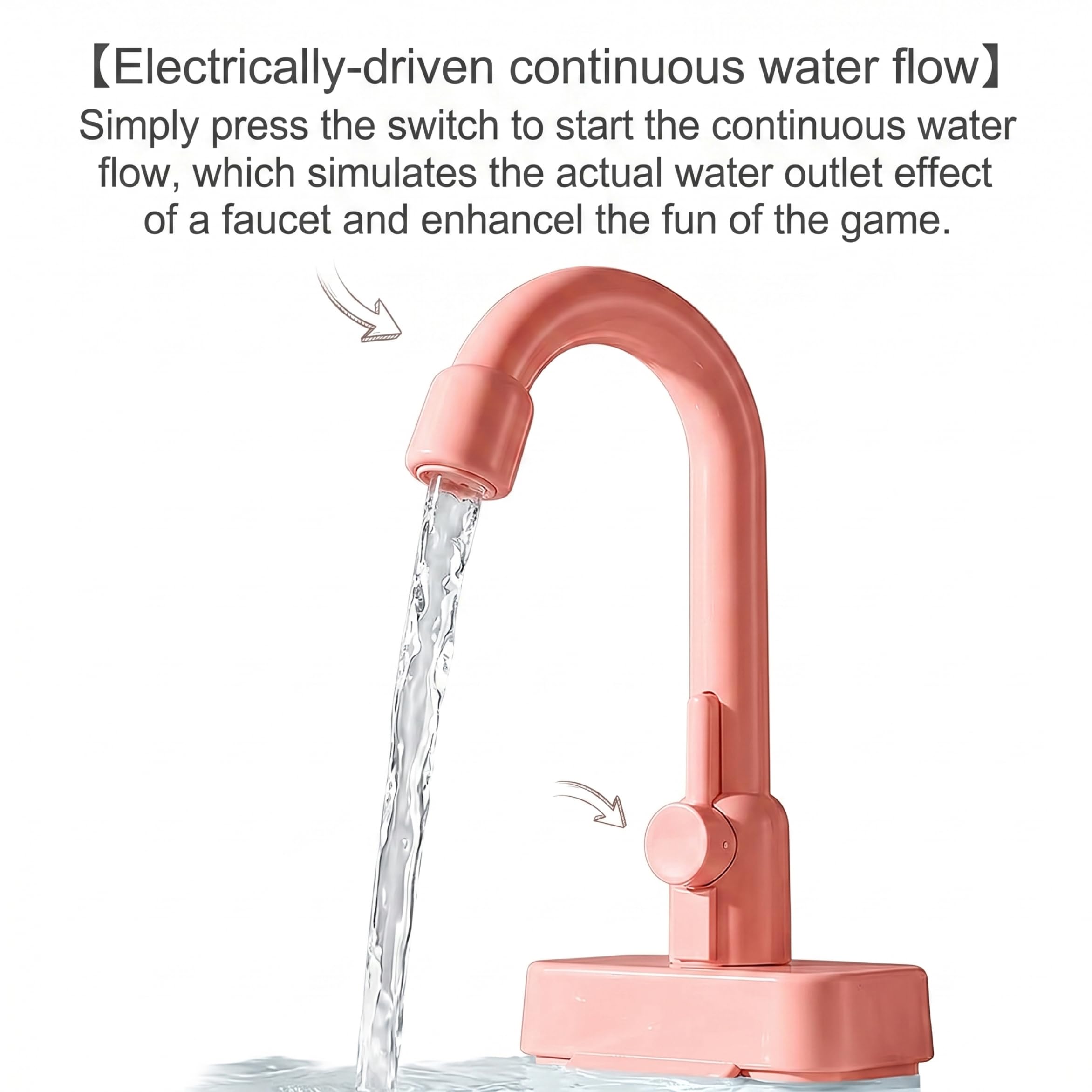 Giocattolo per lavandino, lavandino per Giocare con Acqua Corrente, Gioco Elettrico per Bambini, Giocattolo per Rubinetto da Cucina per Bambini