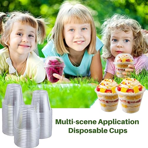 Miniatura 5 de botogift Paquete de 50 Vasos de plástico transparente de 9 onzas, vasos desechables de cristal, vasos de plástico PET para fiestas, bodas, cócteles,