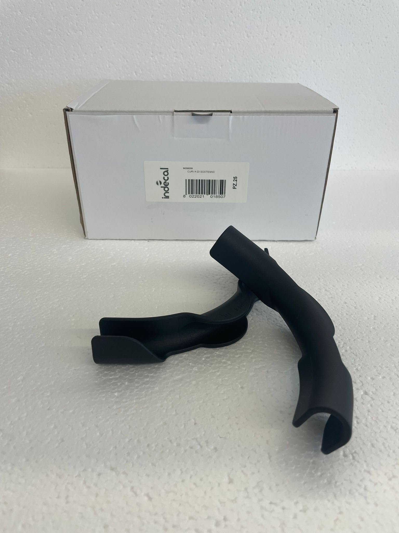 Curva di Sostegno per Tubi Riscaldamento a Pavimento, Nero, Supporto Impianti Radianti, Diametro 14-18 mm, Accessorio Installazione conf. da 25 pz
