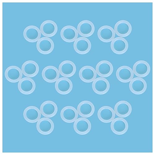 30 juntas tóricas de silicona, 0.295 in DE, 0.177 in ID 0.059 in de ancho, junta de sellado VMQ para una amplia variedad de aplicaciones de sellado,