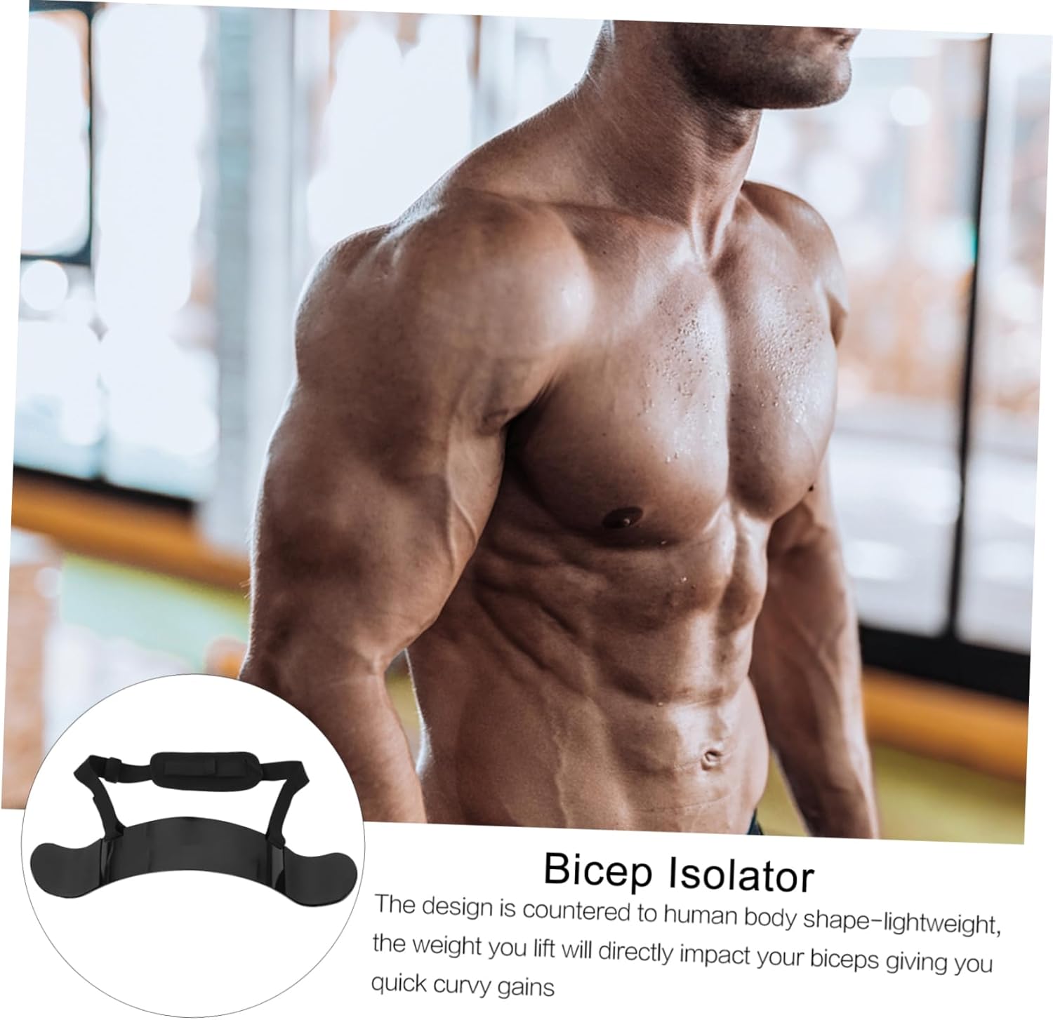 BESTonZON Forearm Muscle Trainer Bicep Isolator Board for Arm Workouts Design for Strength Training and Muscle Centers