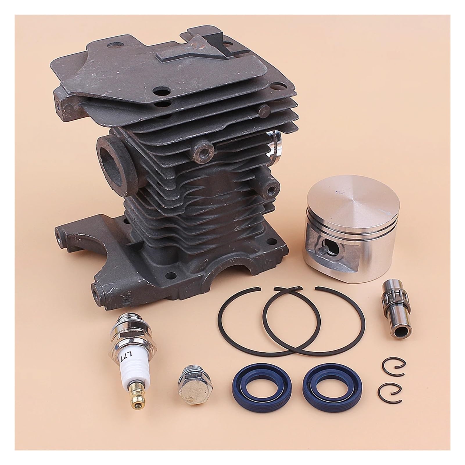 Kit de pistón de Cilindro de 46mm for s-ihl MS270 MS280 MS 270 280, tapón de válvula de descompresión, Sello de Aceite, Pieza de Motosierra