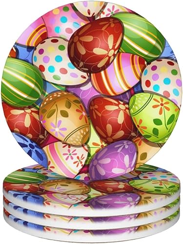 Miniatura 19 de Gothic Witchy - Juego de 4 posavasos absorbentes de cerámica para mesa de café, barra con base de corcho, alfombrillas redondas de piedra Seta