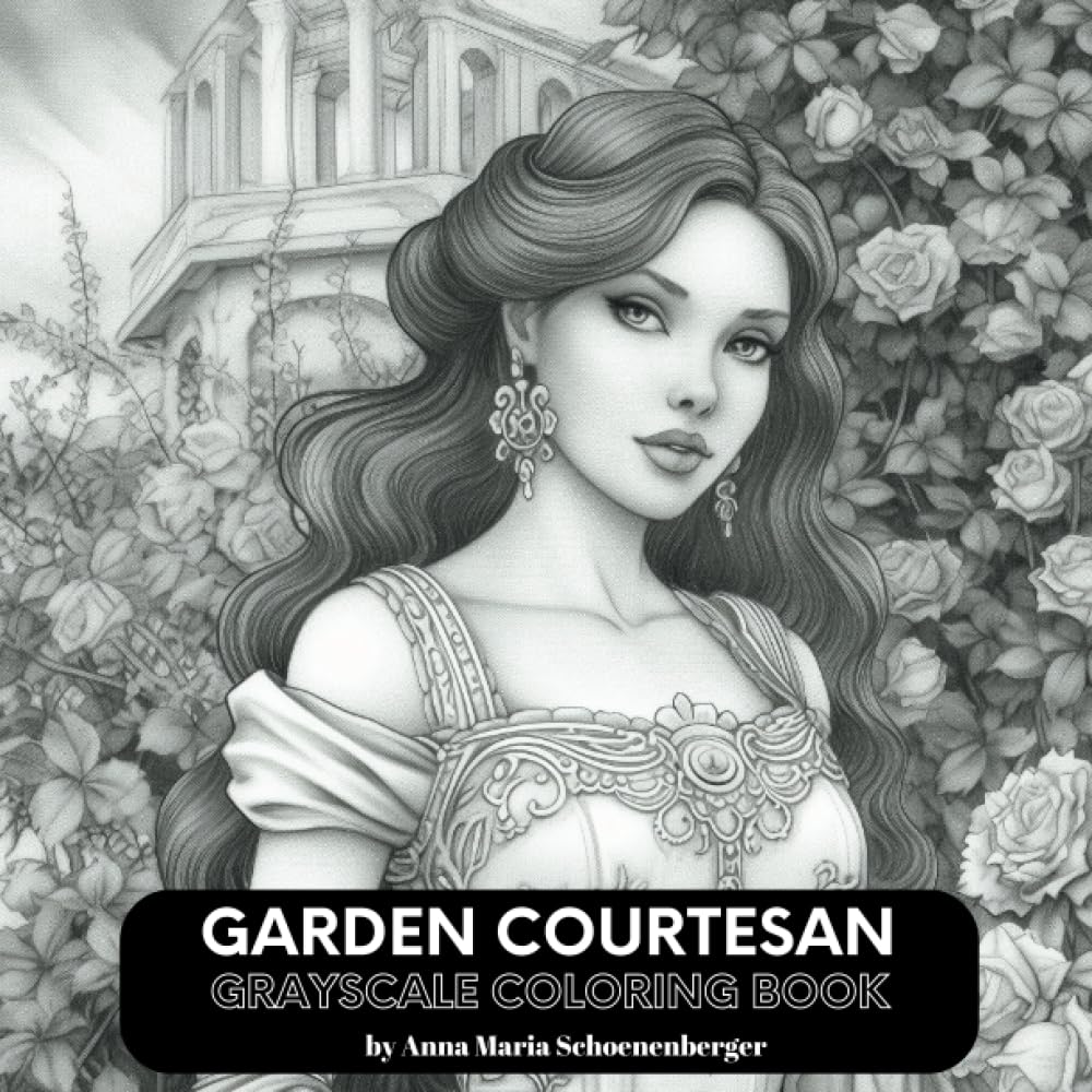 Amazon.com: GARDEN COURTESANS Grayscale Coloring Books: 9798398825268 ...