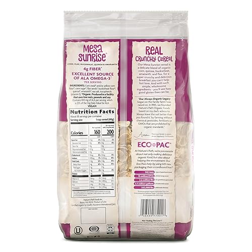 Miniatura 10 de Natures Path Cereal integral orgánico sin gluten 165 libras Paquete respetuoso con la tierra paquete de 6 sin OMG 067oz de granos enteros bajo en