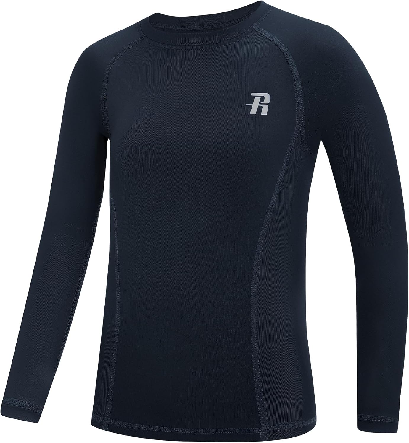 Runhit Boys Compression Shirt Kids Long Sleeve Athletic Undershirt Youth Quick Dry Base Layer for Football Baseball