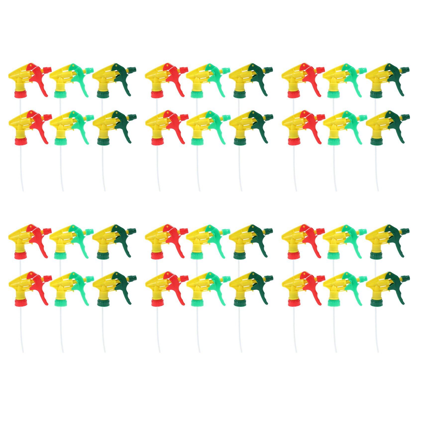 Jnchdghwa Random Colors 36 Pcs Heavy Duty Chemical Trigger Sprayer Bottle Nozzle Head