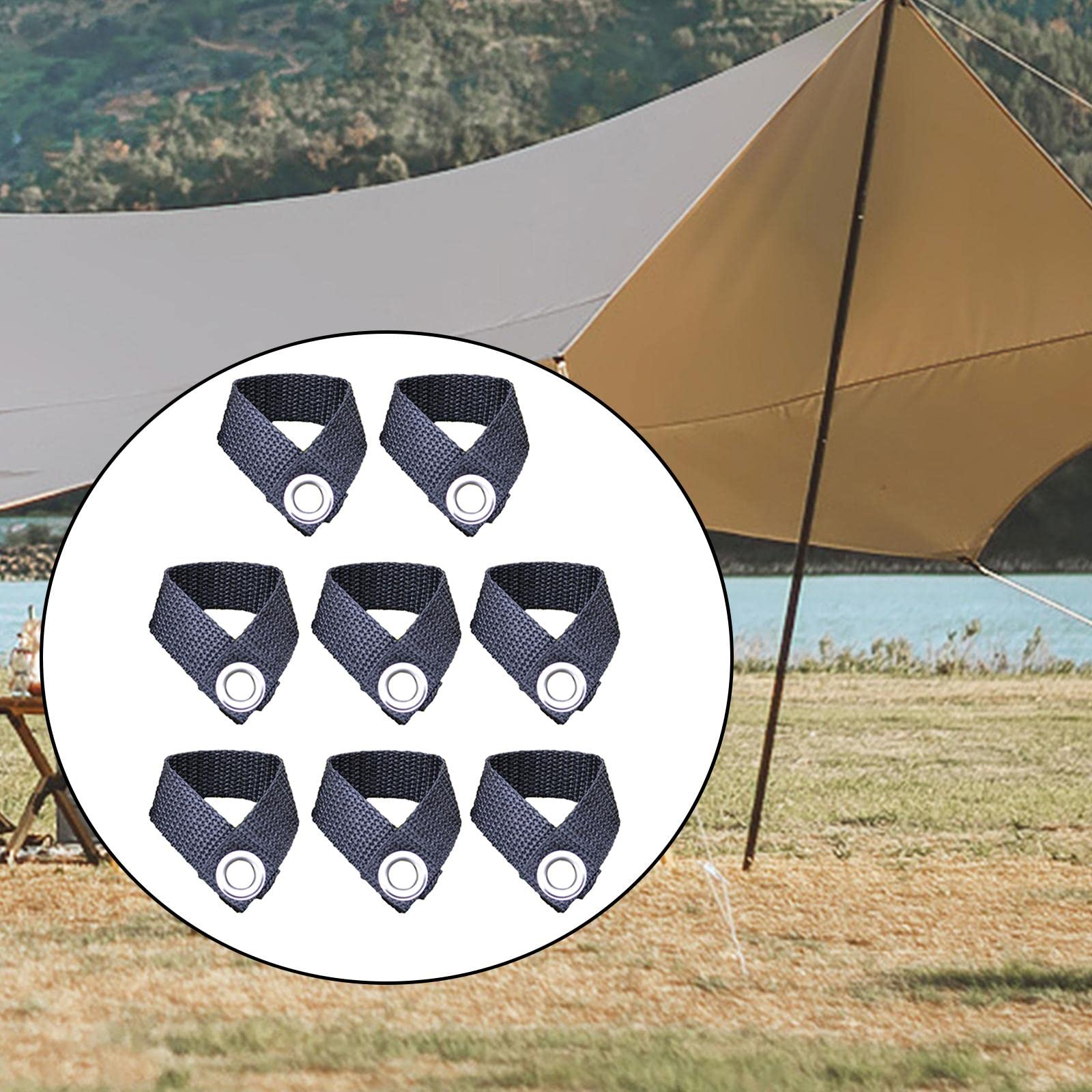 Amazon | 8ピーステントペグ固定バックル金属穴屋外キャノピー
