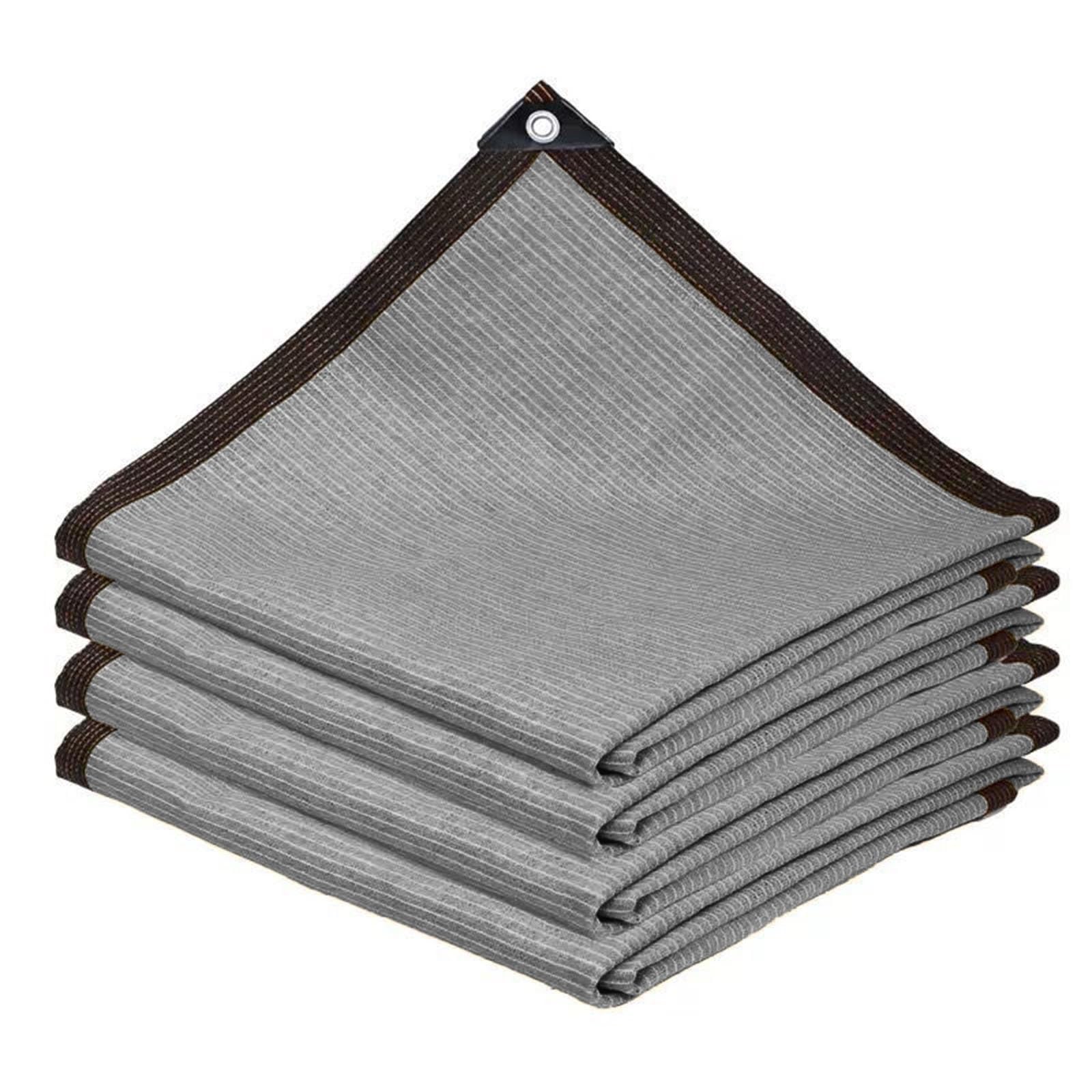 Bâche solaire en maille 5x5m grise pour serre de jardin et terrasse