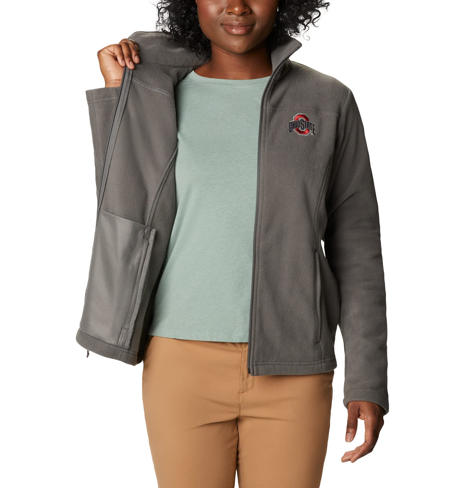 Columbia Collegiate Give and Go II - Giacca in pile da donna con cerniera intera