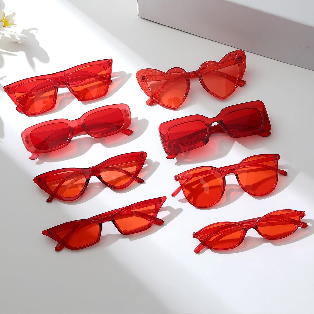 Party Sunglasses Bulk Sunglasses Pack Party Favor Retro Funky Festival Multipack Glasses Set for Women