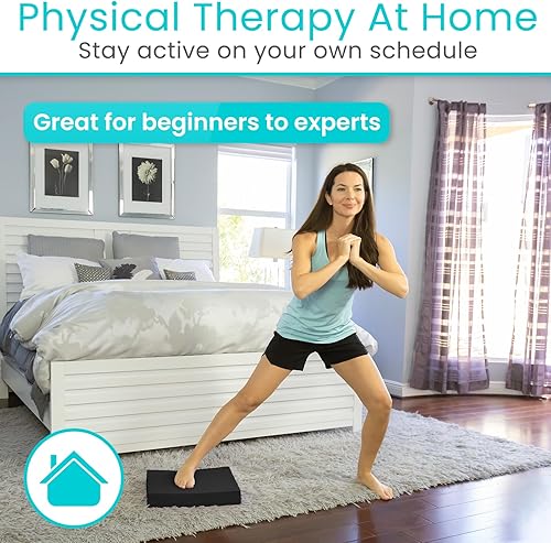 Miniatura 6 de Vive Almohadilla de equilibrio – Esterilla de yoga grande de espuma para terapia física, entrenamiento de estabilidad, ejercicio de rodilla