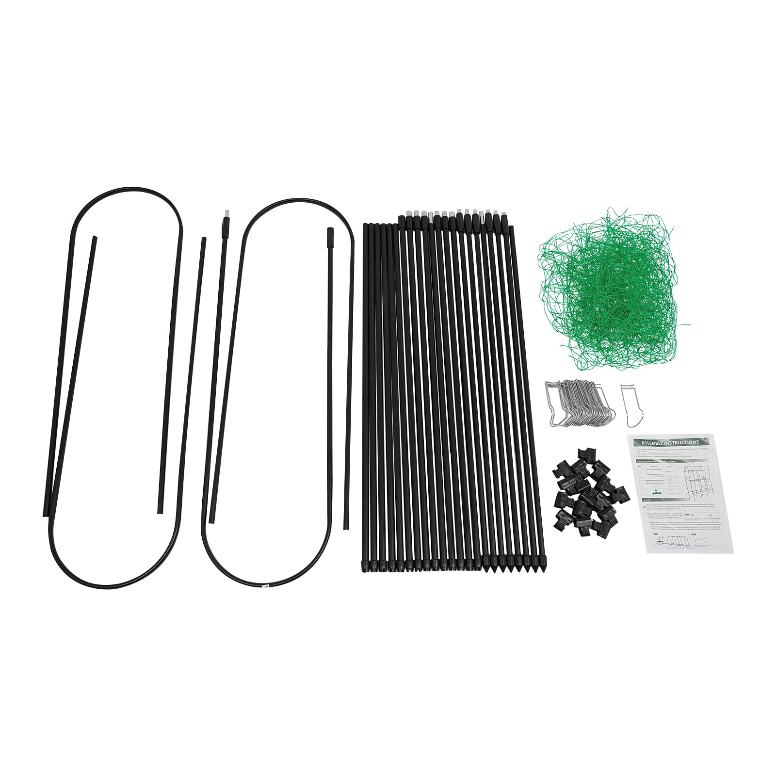 Treillis pour plantes grimpantes, treillis de jardin en métal haut avec filet, pour l'intérieur et l'extérieur, tomates, légumes, concombres, noir, 70,86 x 11,81 x 70,86 cm