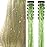 Hair Tinsel Pack of 12 Pcs Clip in Hair Tinsel 20 Inch Glitter Green Tinsel Green Hair Extensions, Festival Tinsel Fairy Hair Party Dazzle Hair Accessories Strands Kit(12Pcs,Grass Green)