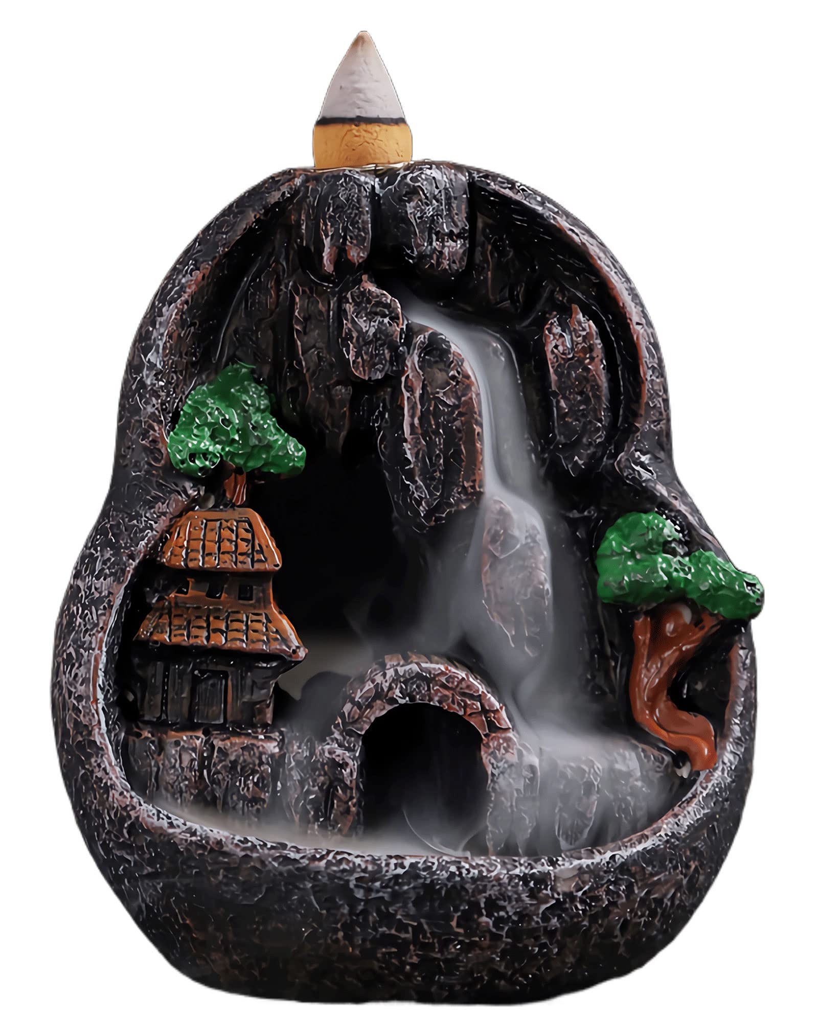Backflner Waterfall Mountaoor Smokece Decor, Desk Decor