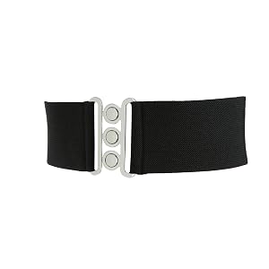 FASHIONGEN - Wide Waist Elasticated Woman Belt Made in France GLORIA