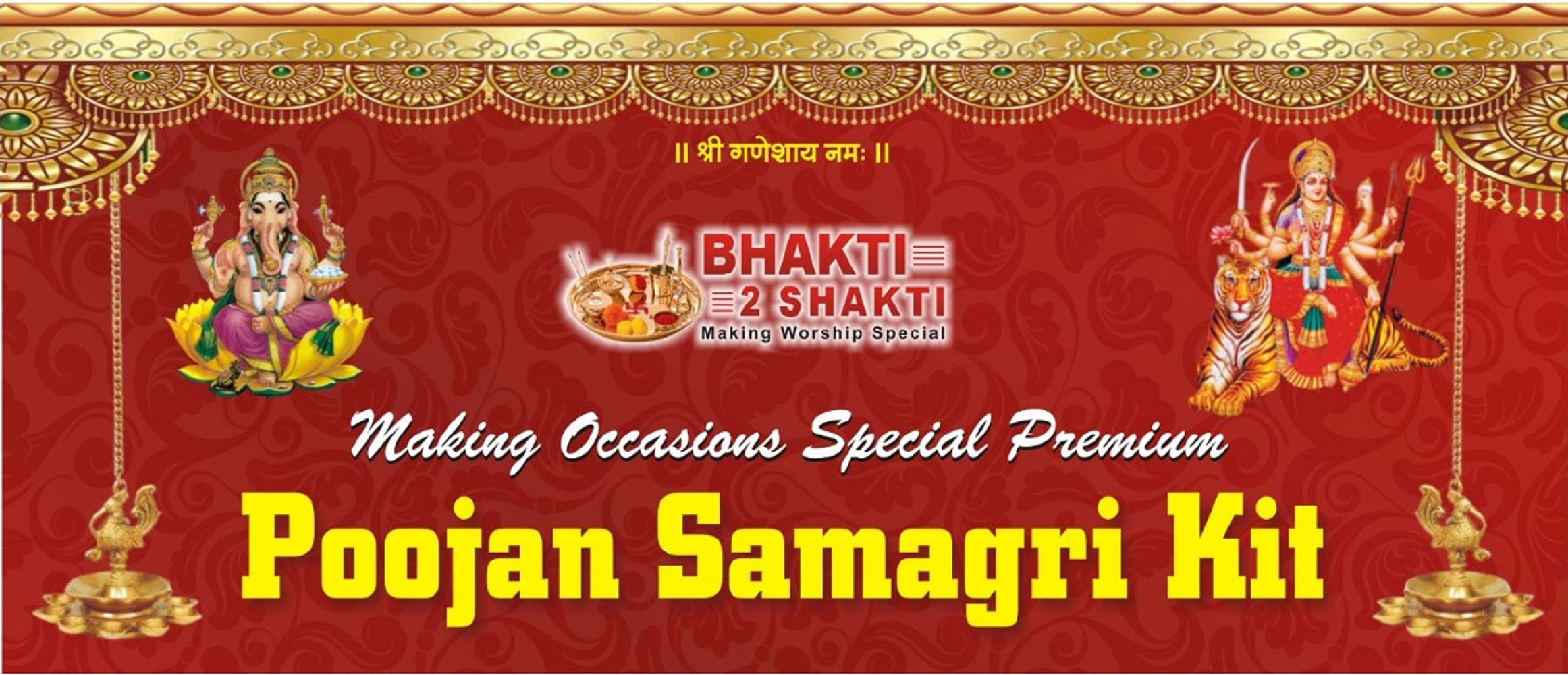 Bhakti2Shakti - Making Worship Special™ - Kali MATA Shringar | Kali Poojan Shringar | with Black Chunri | Solah Shringar | 16 shringar 4