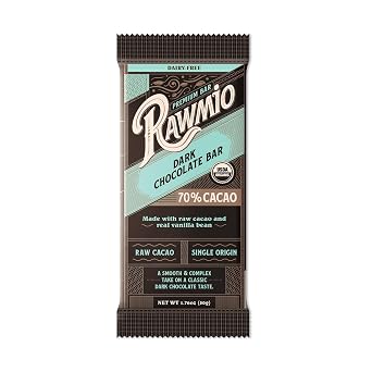 Rawmio Premium Dark Chocolate with Vanilla Bean Bar - 70% Cacao