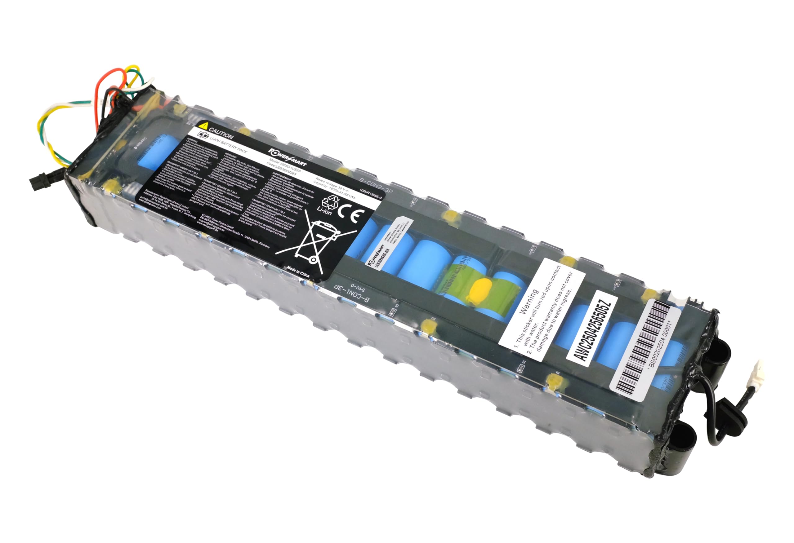 PowerSmart Batería de Litio 36V 7800mAh para Xiaomi 1S, M365, Mi3