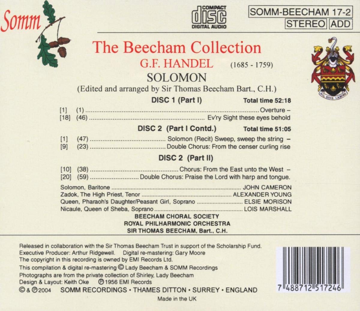 SOLOMON ED. BEECHAM