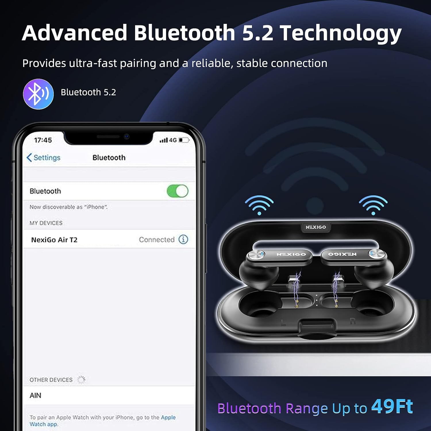 NexiGo Air T2 Bluetooth Pairing Screen