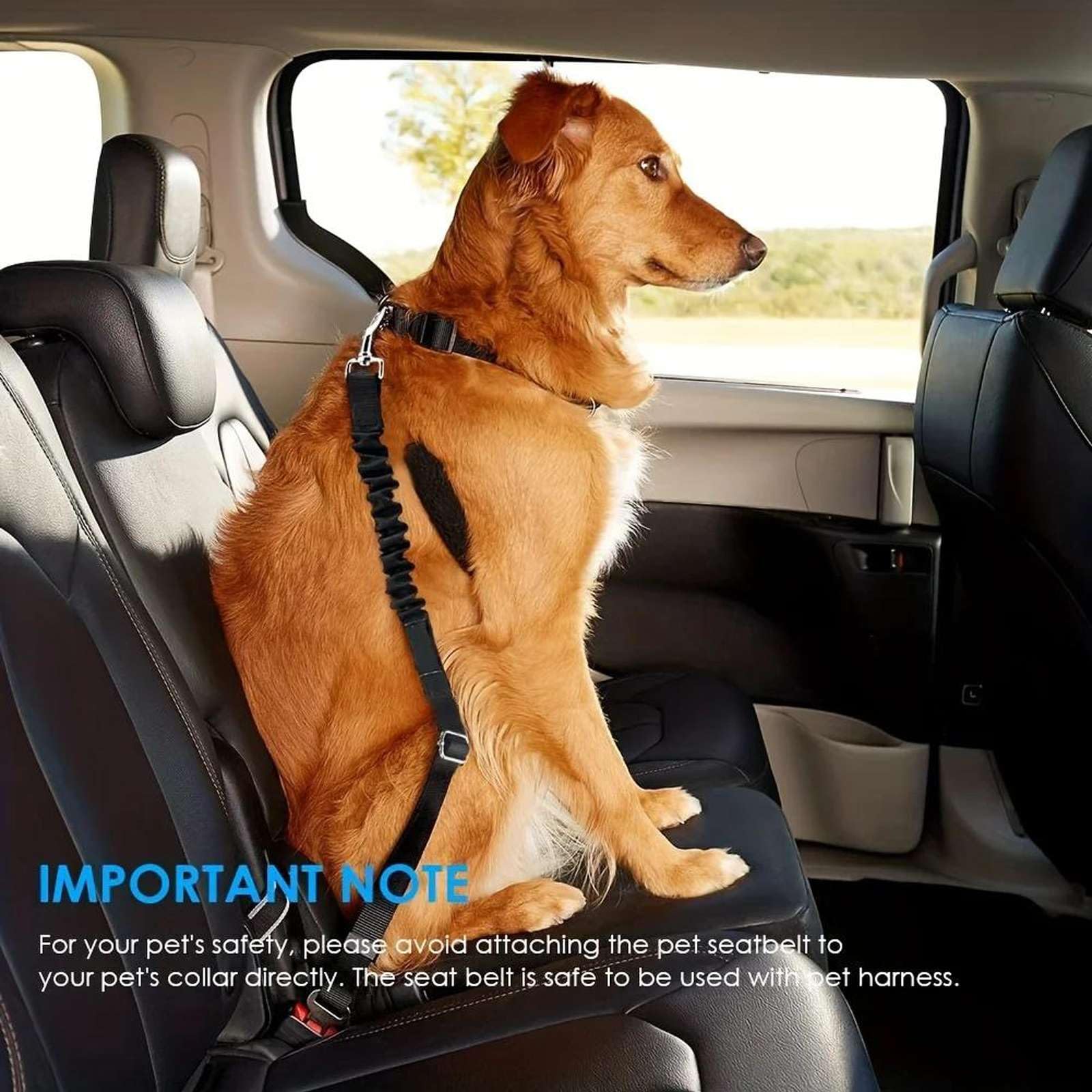 Ceinture de sécurité de Voiture Chat réglable Chat Chien Siège d’Auto Harnais de Chien de véhicule Clip de Plomb Levier de sécurité Traction