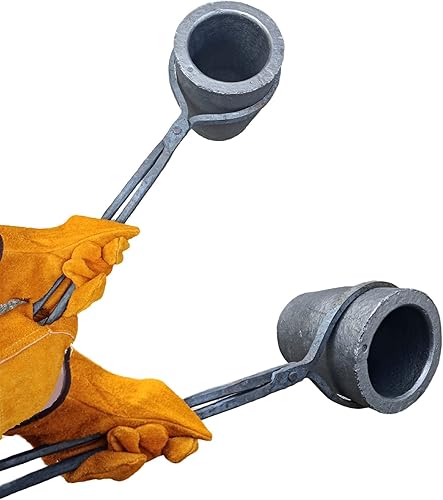 Miniatura 2 de Juego de pinzas de crisol de 8.8 lbs-17.6 lbs para fundir metal, herramientas de fundición de fundición, pinzas de elevación y vertido, 19 pulgadas