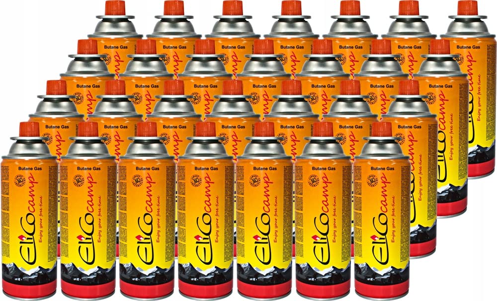 Kartusche Gaskartusche Elico Camp 220g 28 Stück, 28 x 220 g / 393 ml e für Gaskocher, Campingkocher, Bunsenbrenner, Lötbrenner