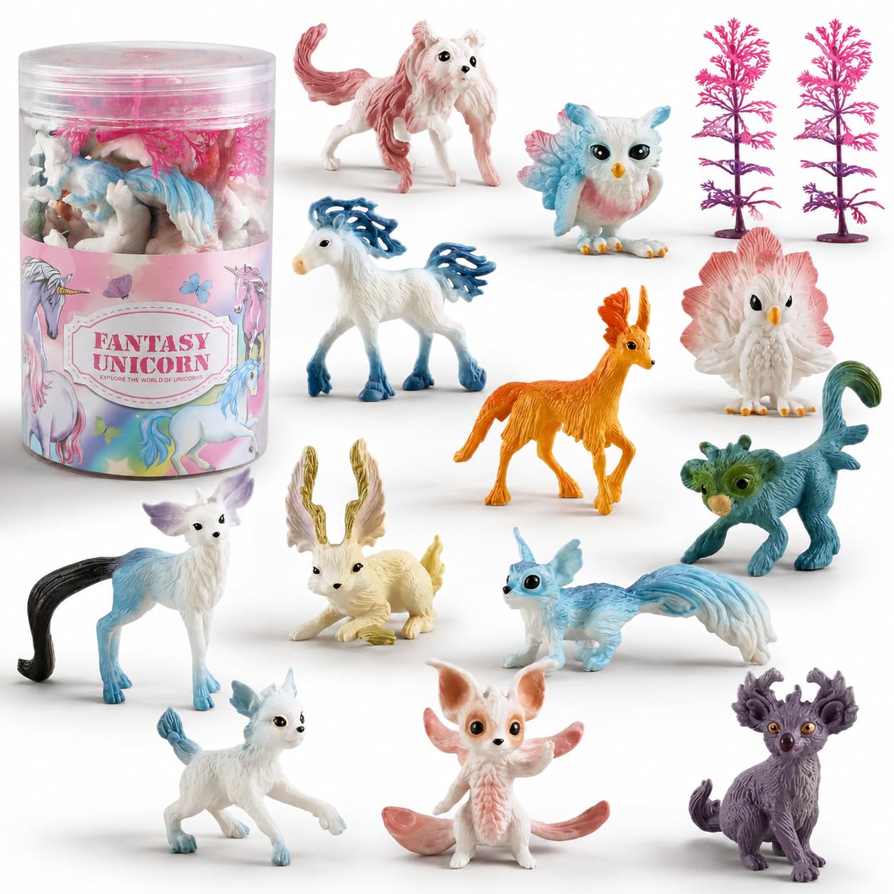 Amazon.com: Liberty Imports 12 Pack Fantasy Creatures Figurines