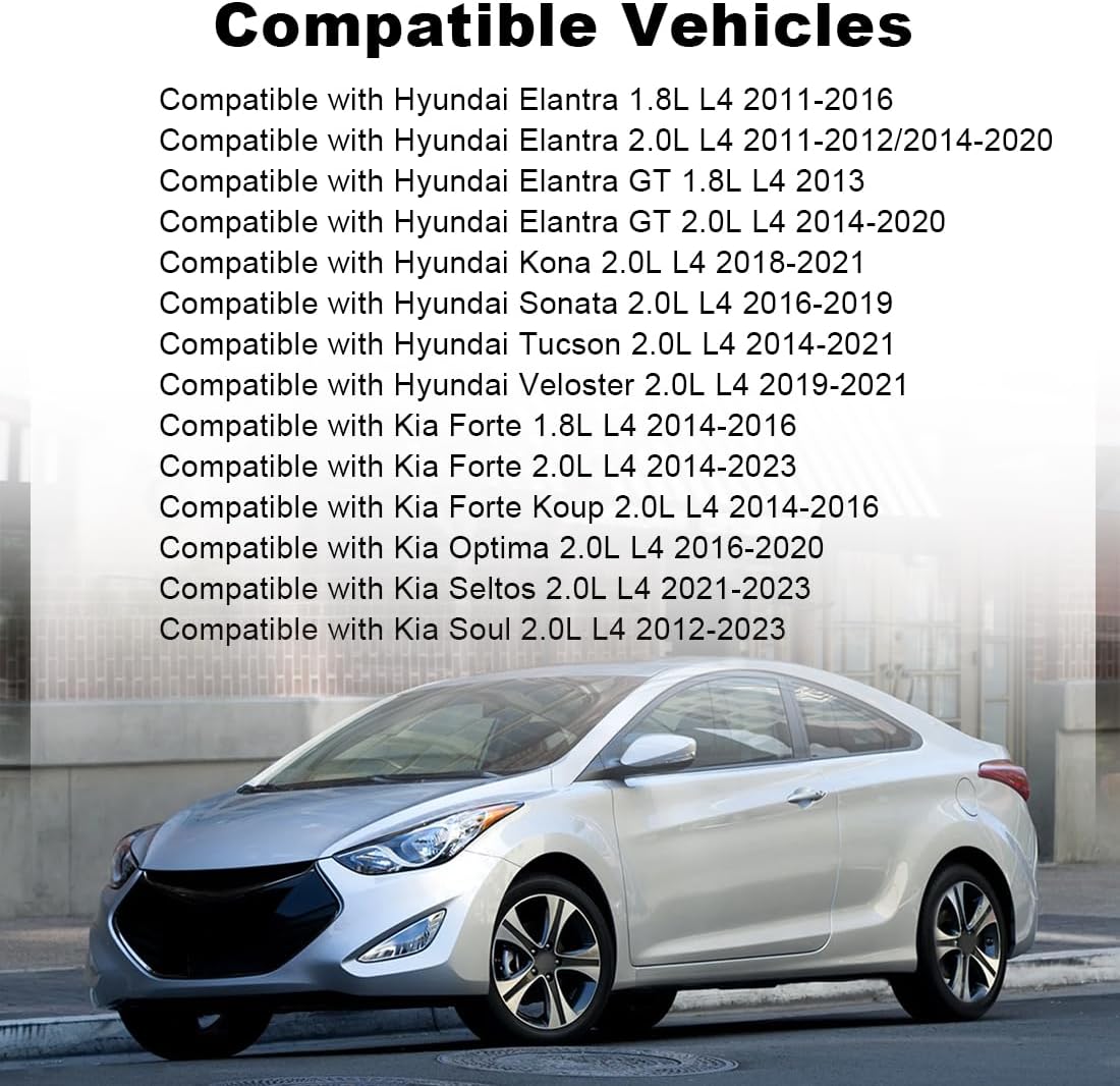 Engine Rocker Arms Kit Compatible with Hyundai Elantra GT Kona Sonata Tucson Veloster Kia Forte Koup Optima Seltos Soul 1.8L 2.0L L4 Rocker Arms Replacement for 24551-2E001 245512E001