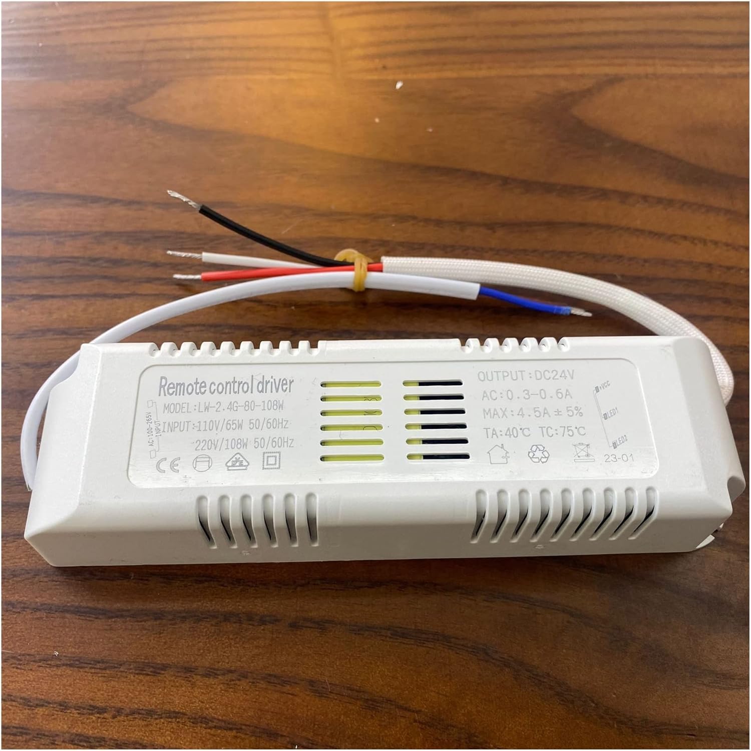 24V Constant Voltage Drive 2.4G Remote Control Low Voltage Power Supply Isolation Low Voltage 24V Light Strip Power Supply(54-72W+Remote Control)