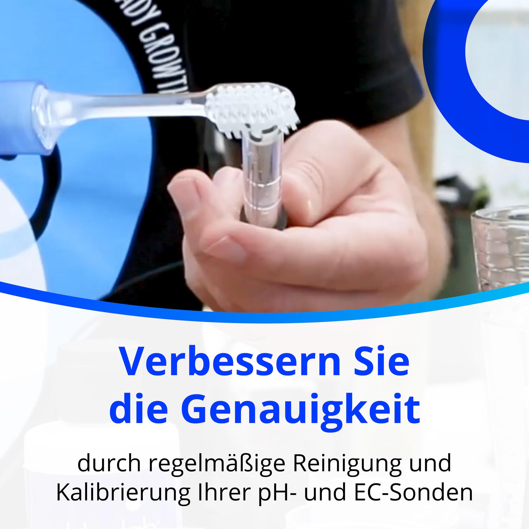 Bluelab CAREKITPHCON Probe Care Kit - pH und Leitfähigkeit (EC, TDS); Meter Reiniger Set mit Aufbewahrung & Kalibrierlösung zu Pflegen Ihre Bluelab Sonden & Stifte für Genau Garten Wasser Mess Geräte