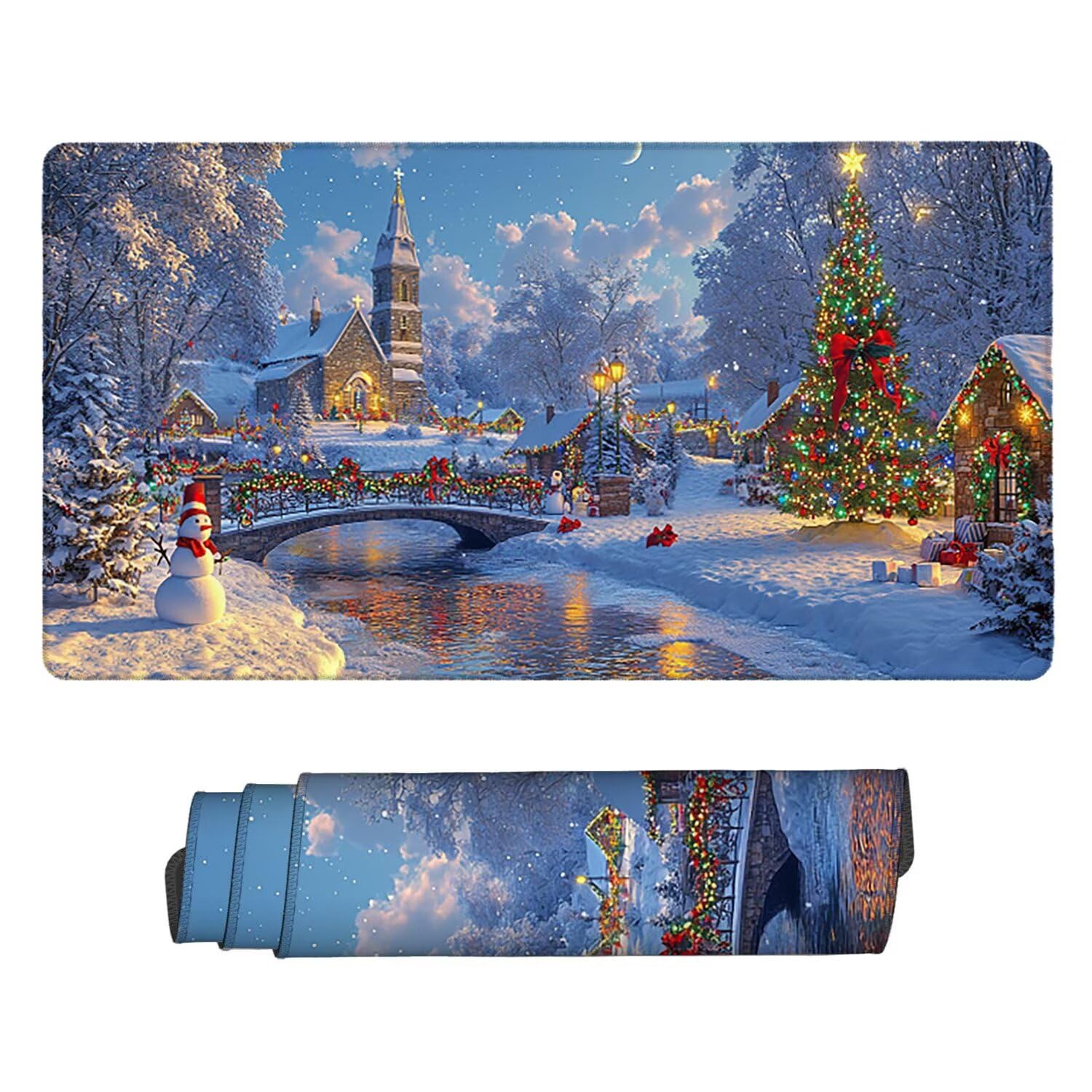 Duża podkładka pod mysz do gier podkładka pod mysz XXL 1000 x 500 mm, zmywalna, neoprenowa podkładka pod mysz - ze zszytymi krawędziami, antypoślizgowa gumowa podstawa, akcesoria biurowe, prezenty q