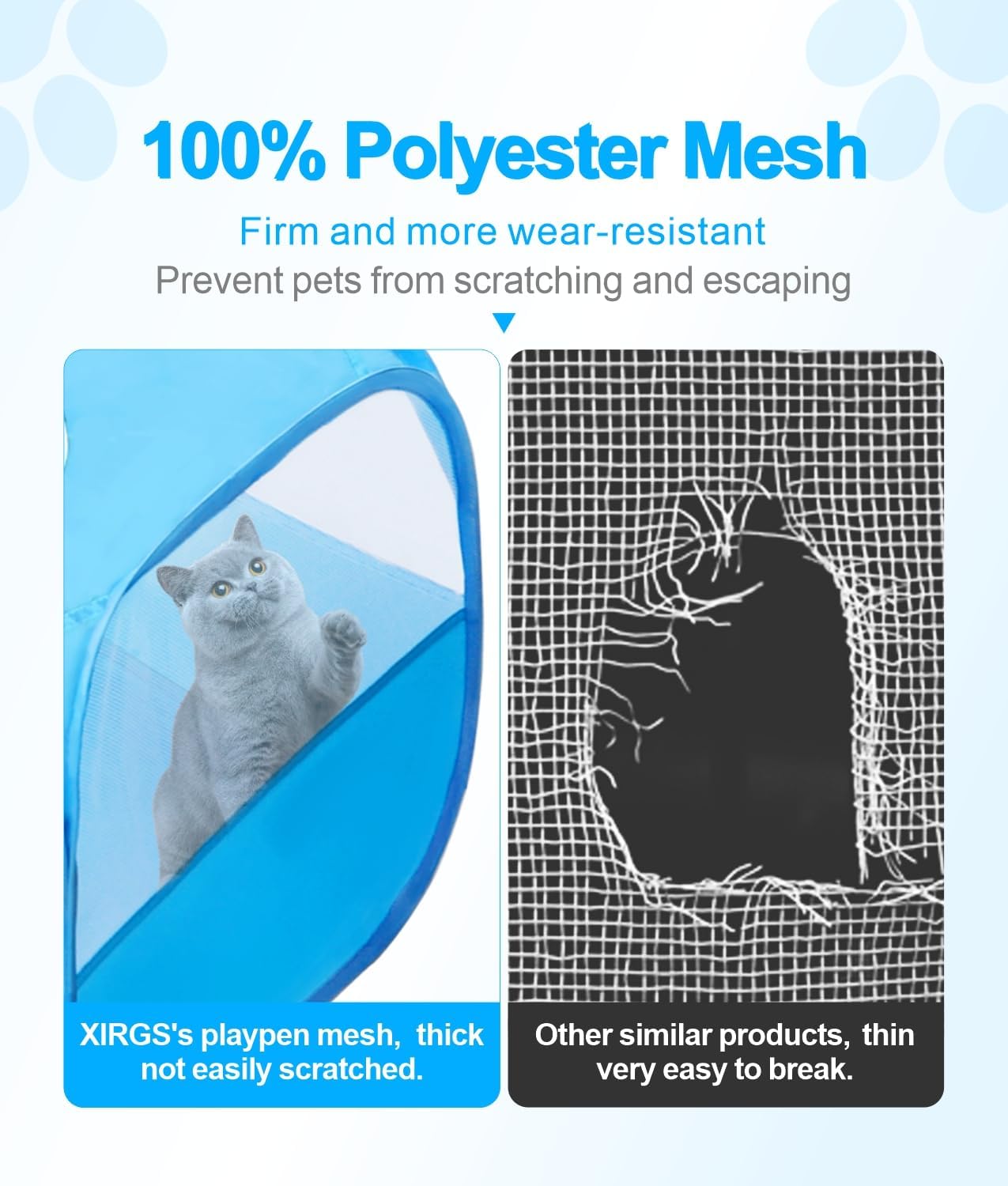 Small Animal Playpen with Cover, Portable Pop Up Pet Enclosure for Rabbits, Guinea Pigs, Hamsters, Chinchillas, Ferrets & Kittens, Indoor Outdoor Waterproof Play Pen, Cage Tent & Chick Brooder Box