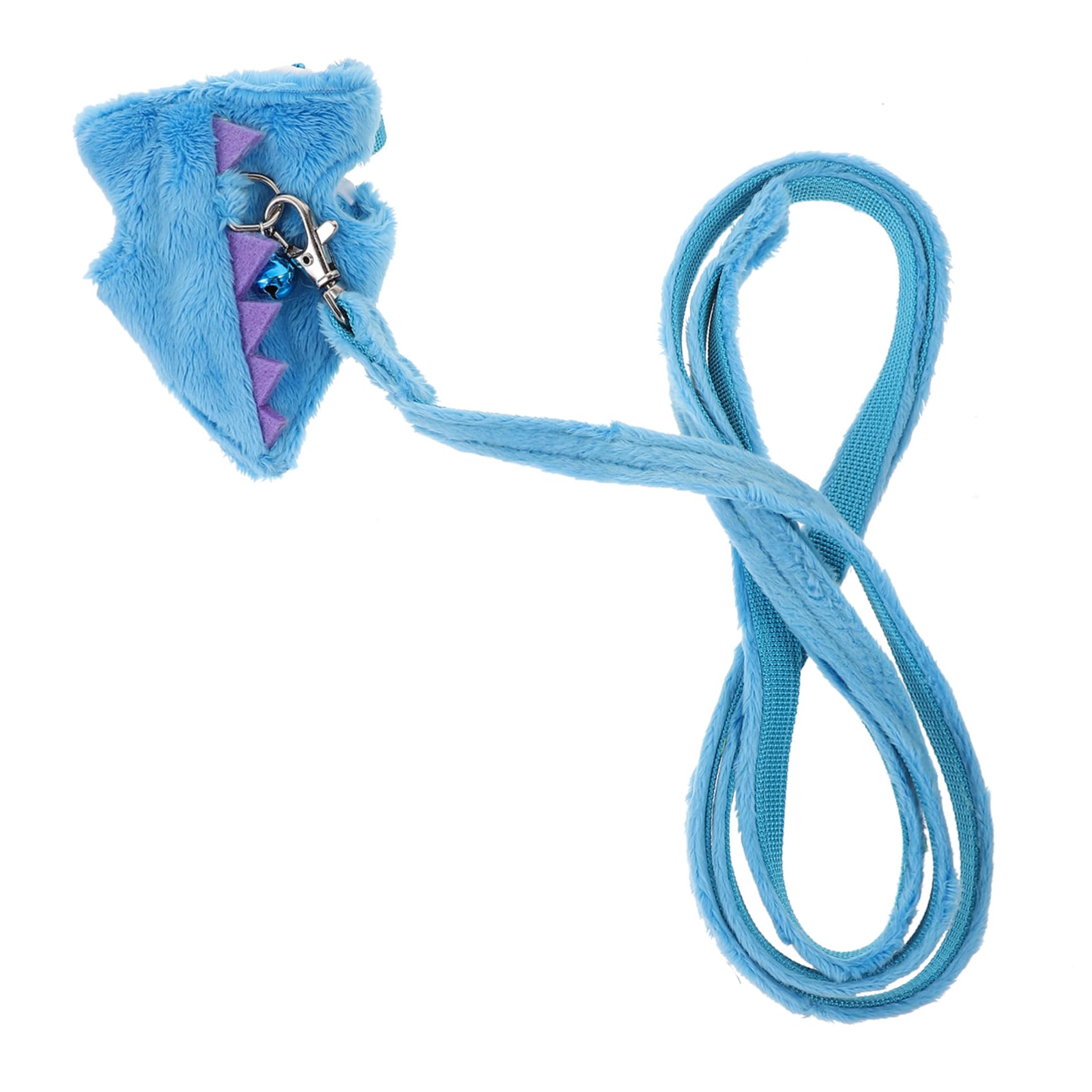 ibasenice Ferret Harness Leash Comfortable Wearable Traction Rope for Decorative Design with Random Bell Color Suitable for Convenient Pet Walking Random Color