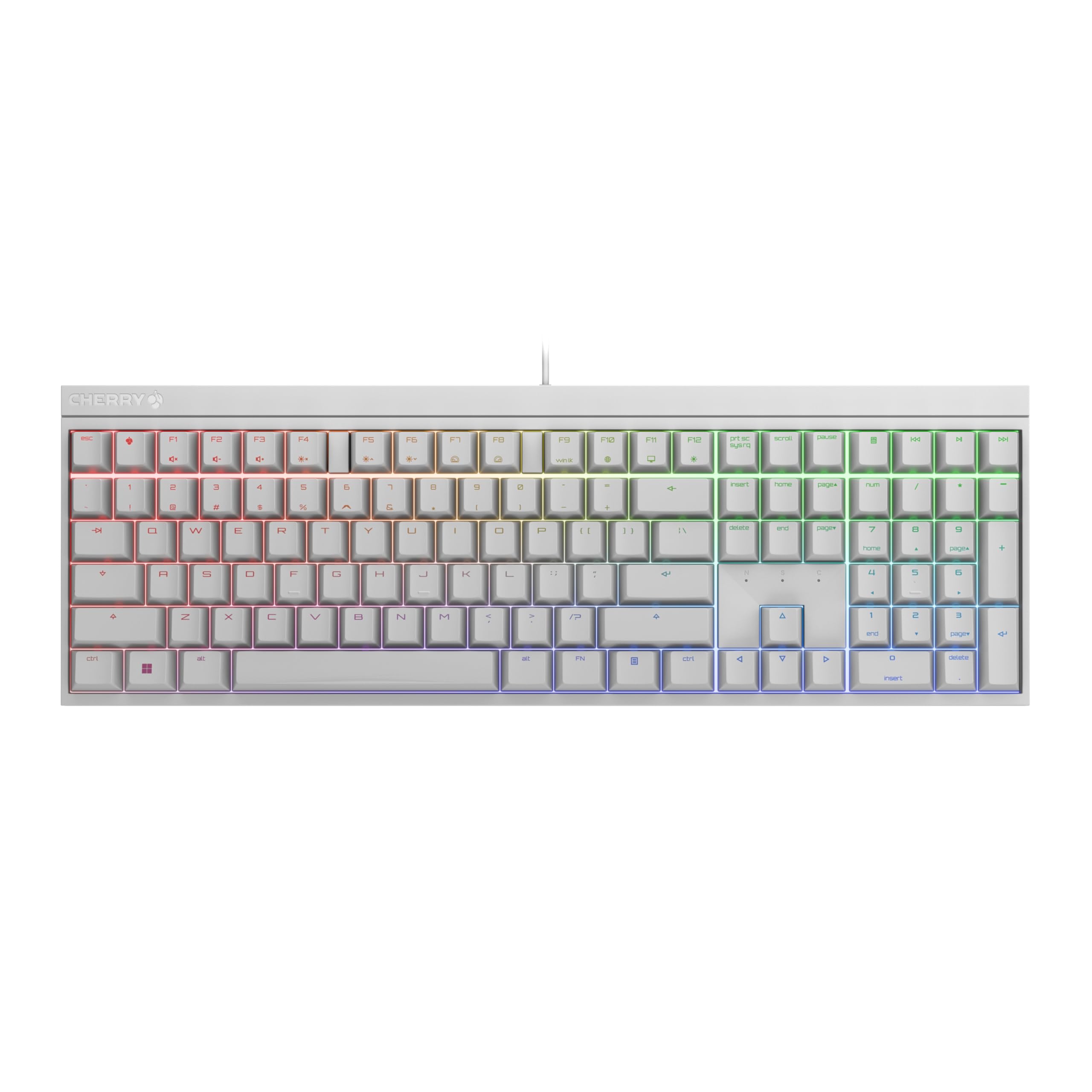 Cherry MX 2.0S Wired Gaming Keyboard with RGB Lighting MX Switches