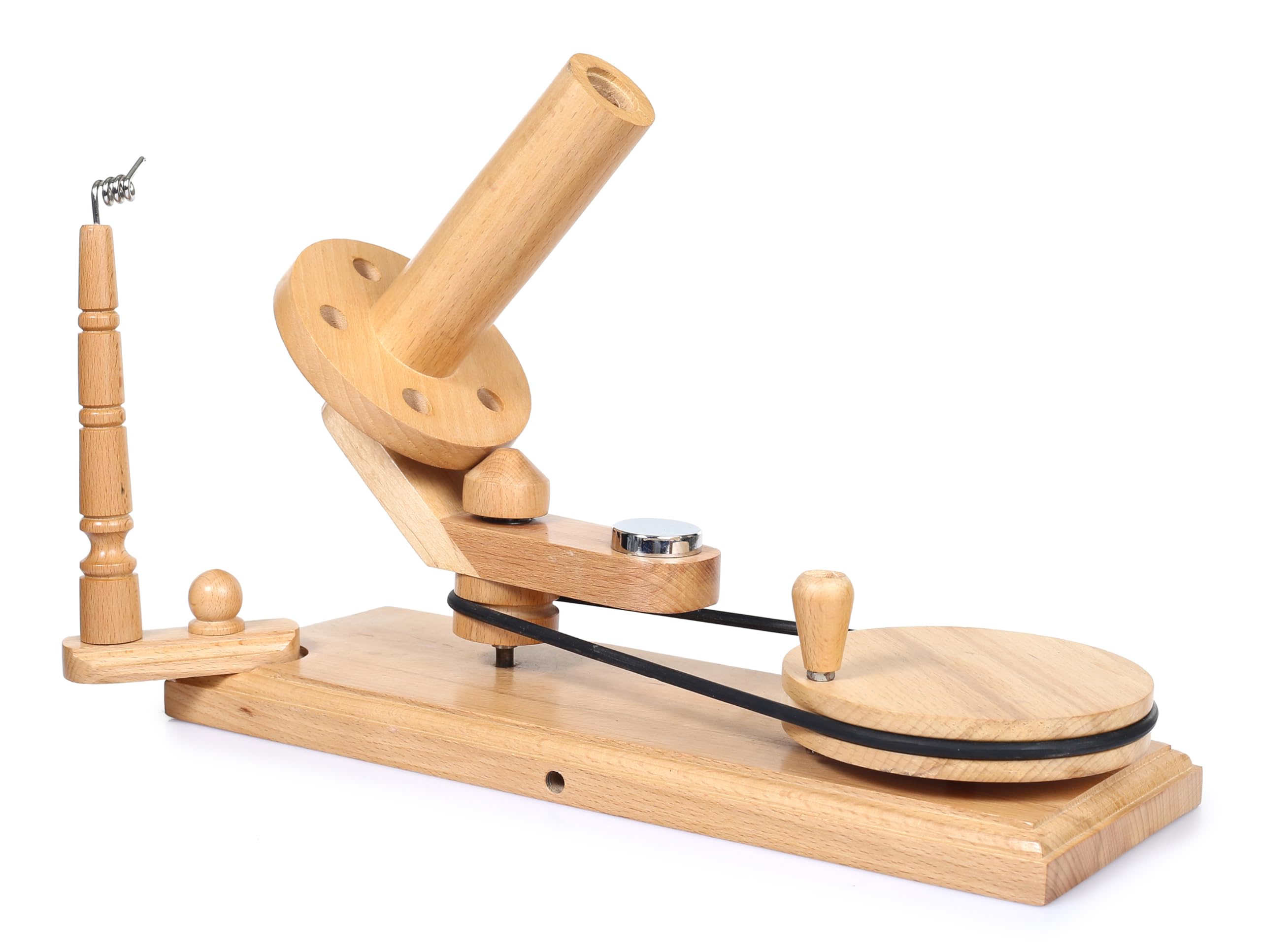 Avvolgitore a sfera in filato di legno azionato a mano e supporto per cordino per avvolgitore veloce in lana Swift Accessori per maglieria e uncinetto (Avvolgitore a sfera)