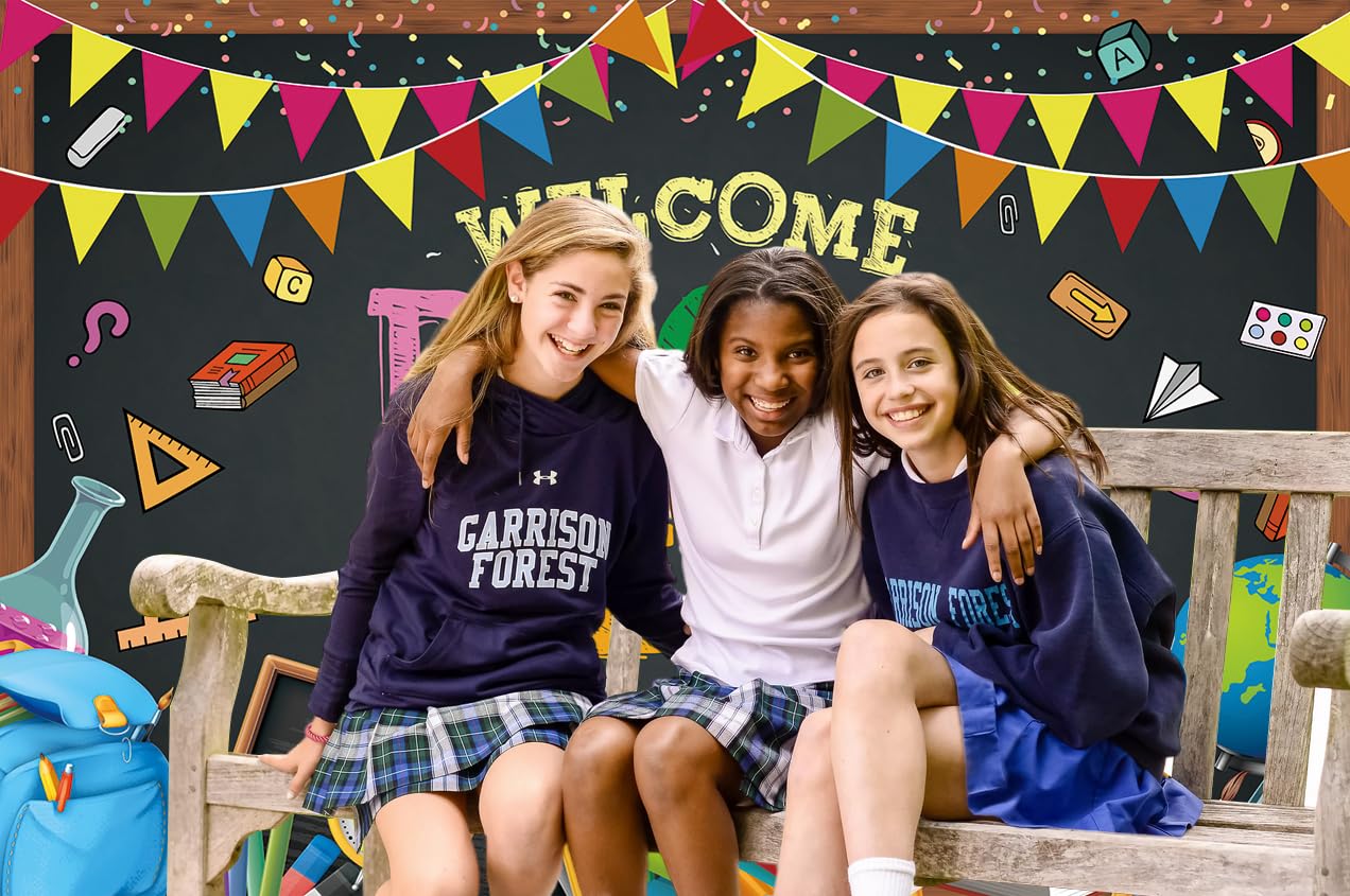 Snapklik.com : Welcome Back To School Backdrop 7x5FT Blackboard ...