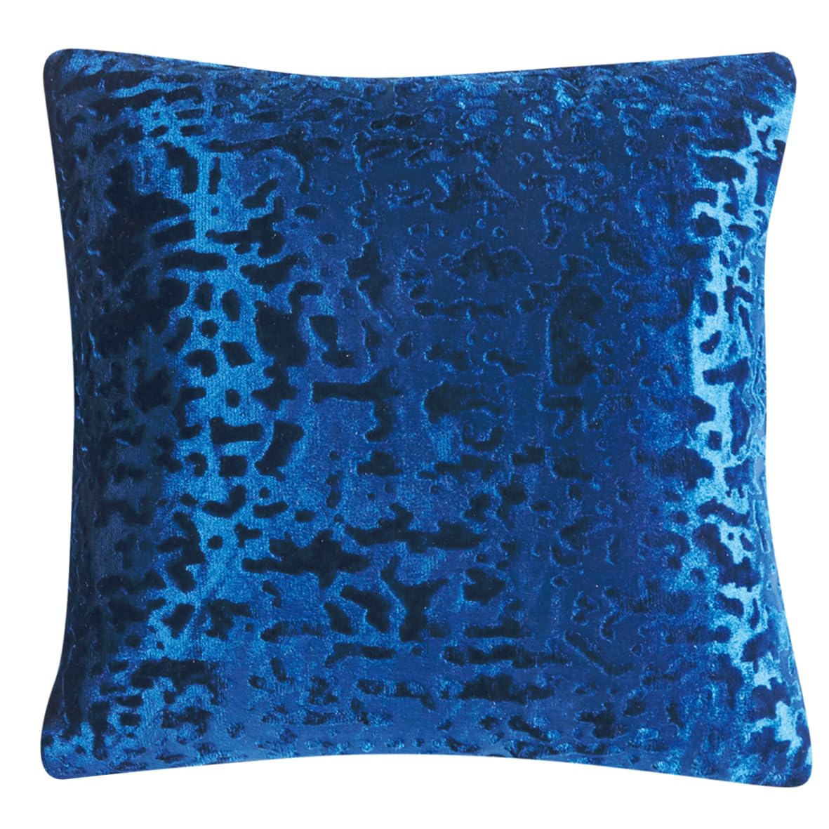 PRIME LINENS Crushed Velvet Cushion Covers 58x58Cm - Square Throw Cushion Covers Pack of 2 - Luxury Style Cushion Case for Sofa Bedroom (Plush Blue, Cushion Cover 23''x23'')