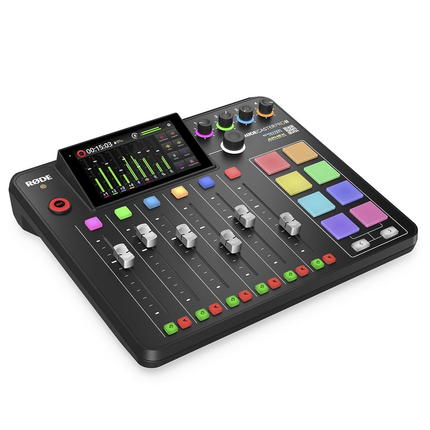 RØDE RØDECaster Pro II Soluzione di produzione all-in-one RØDE RØDECaster Pro II per i podcast & Stagg Cavo da microfono a mixer SMC6 da 6 metri XLR (m) -XLR (f), nero